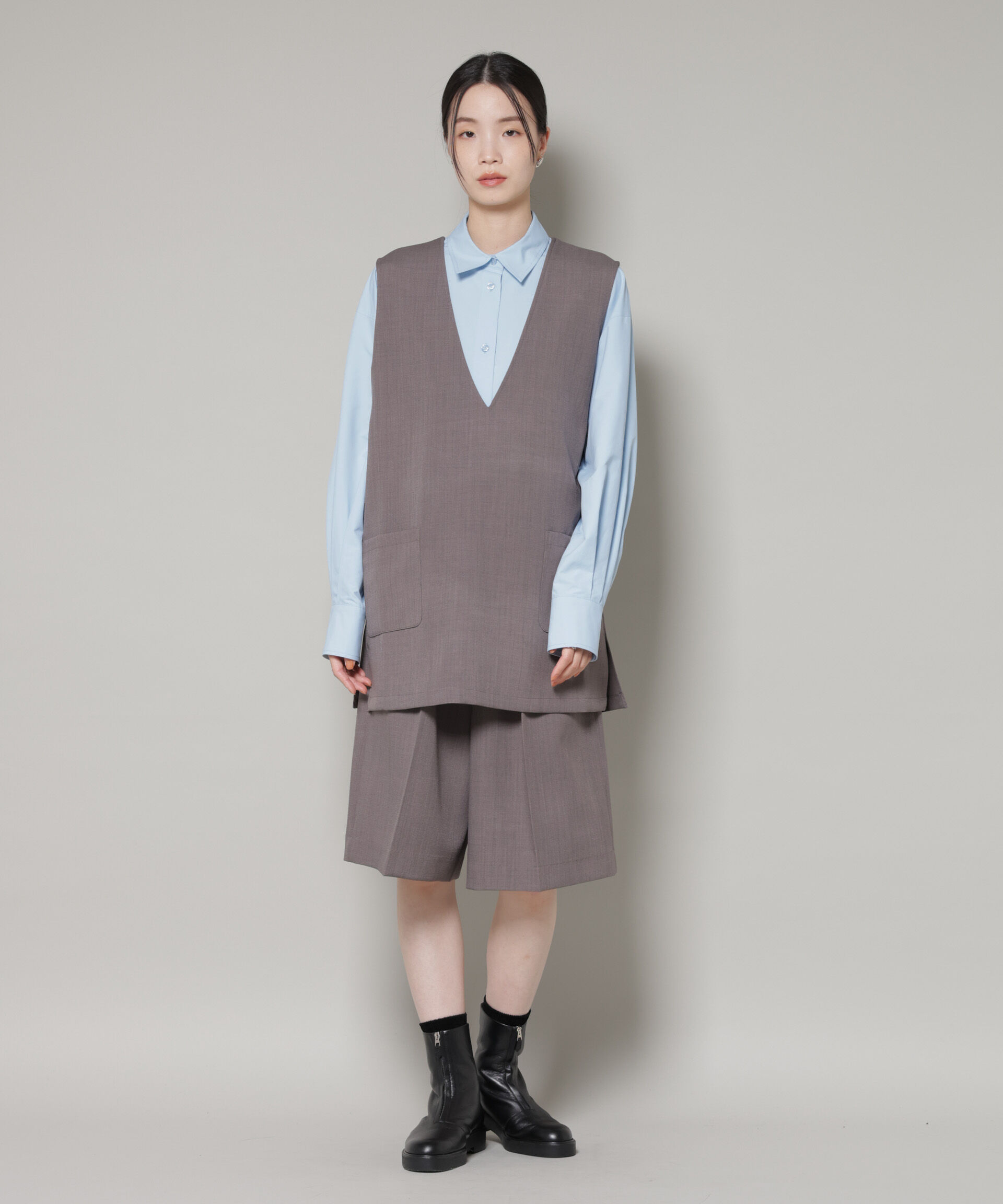 nano･universe「コットンライクタイプライターベーシックシャツ」|シャツ・ブラウス|