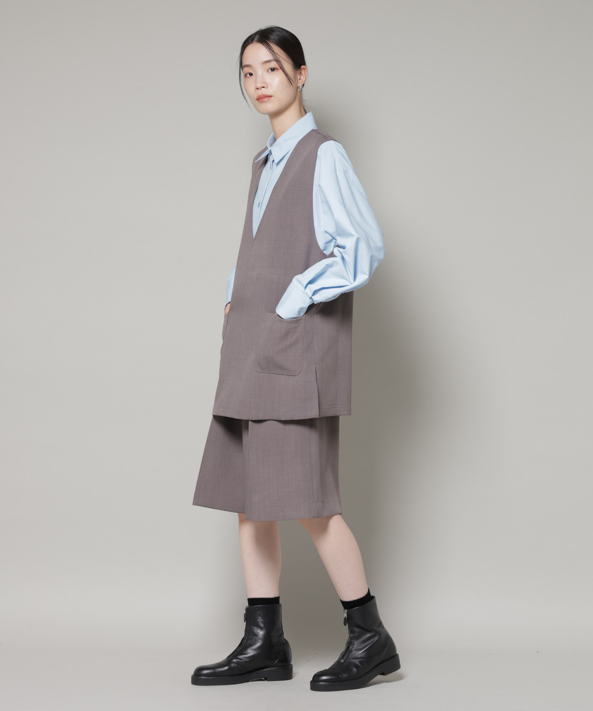 nano･universe「コットンライクタイプライターベーシックシャツ」|シャツ・ブラウス|