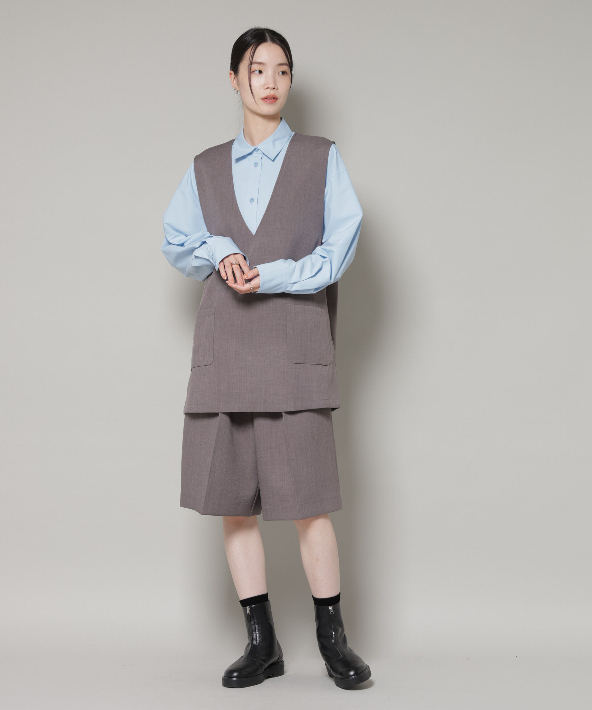 nano･universe「コットンライクタイプライターベーシックシャツ」|シャツ・ブラウス|