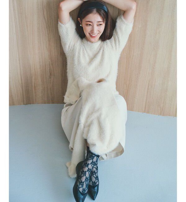 組曲「ナイロンファー半袖プルオーバー」|ニット・セーター|