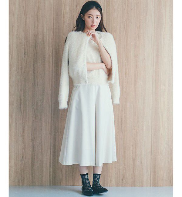 組曲「ナイロンファー半袖プルオーバー」|ニット・セーター|