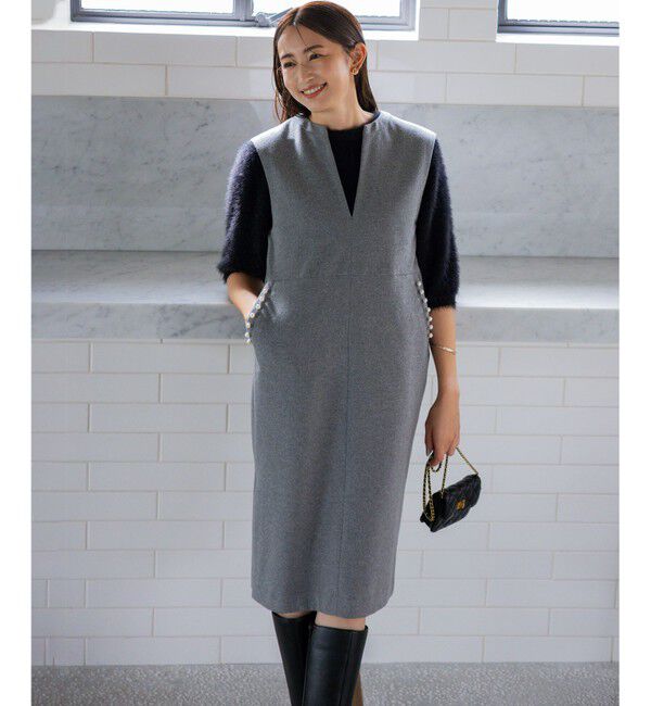 組曲「ナイロンファー半袖プルオーバー」|ニット・セーター|