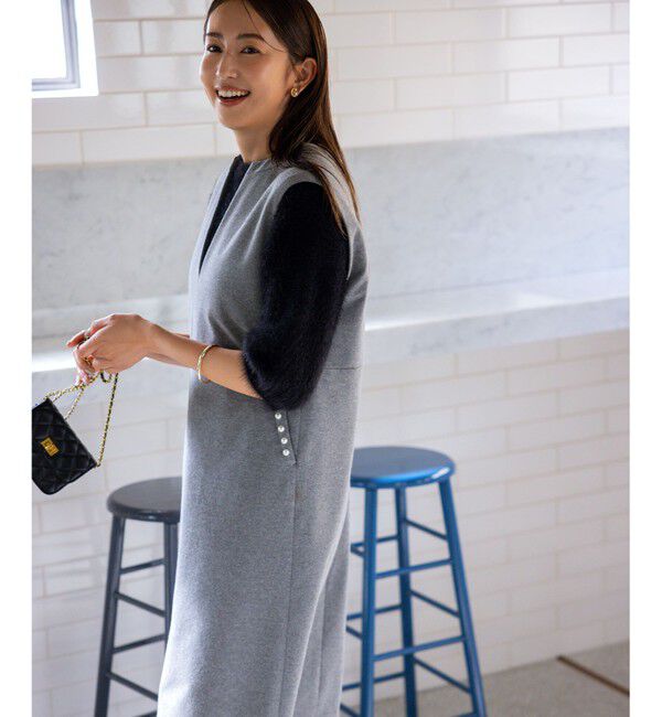 組曲「ナイロンファー半袖プルオーバー」|ニット・セーター|