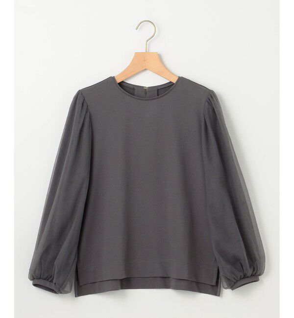 組曲「ミニ裏毛チュールスリーブ カットソー」|Tシャツ・カットソー|