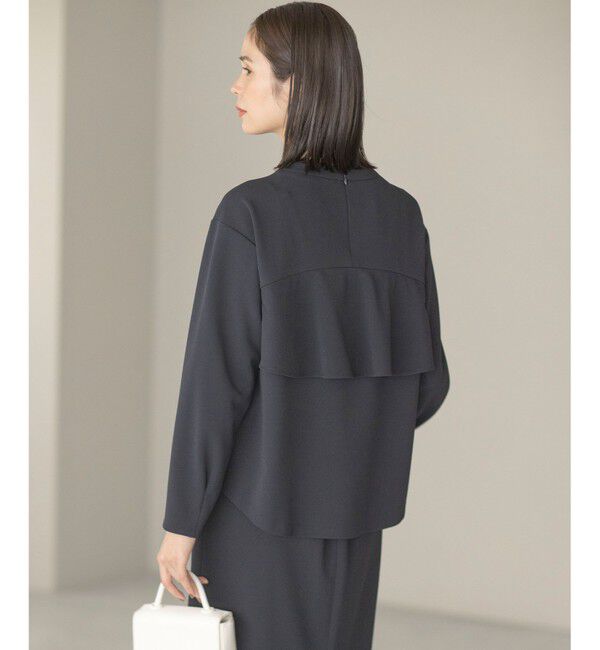 組曲「【KUMIKYOKU NAVY】コンフォータブルアムンゼン ティアードブラウス」|シャツ・ブラウス|ネイビー系