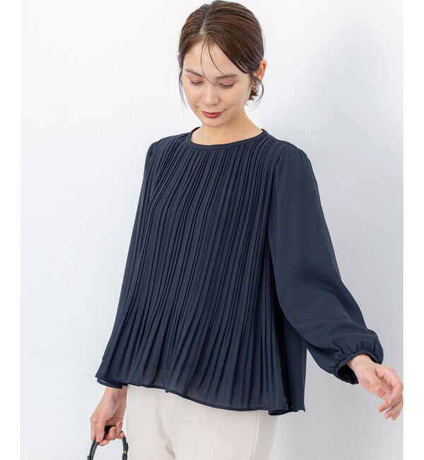 組曲「【WEB限定】ジョーゼットシフォンプリーツ ブラウス」|シャツ・ブラウス|
