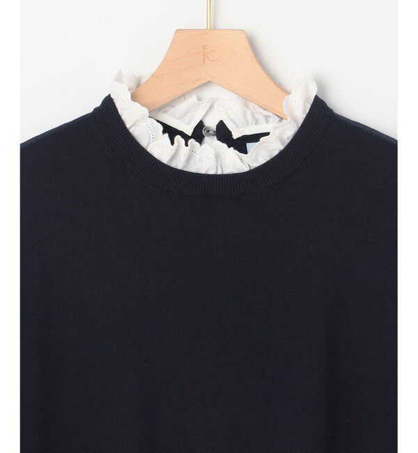 組曲「【WEB限定】レースフリルスタンド ニット」|ニット・セーター|