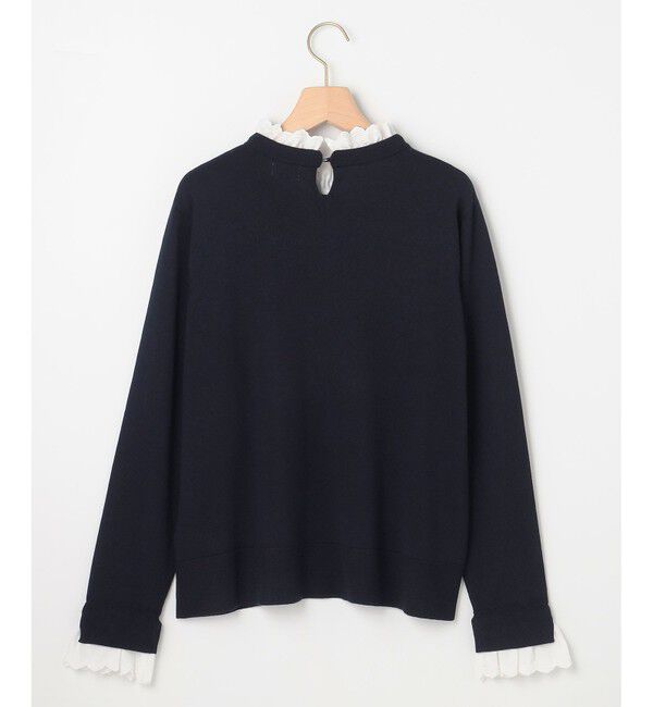 組曲「【WEB限定】レースフリルスタンド ニット」|ニット・セーター|