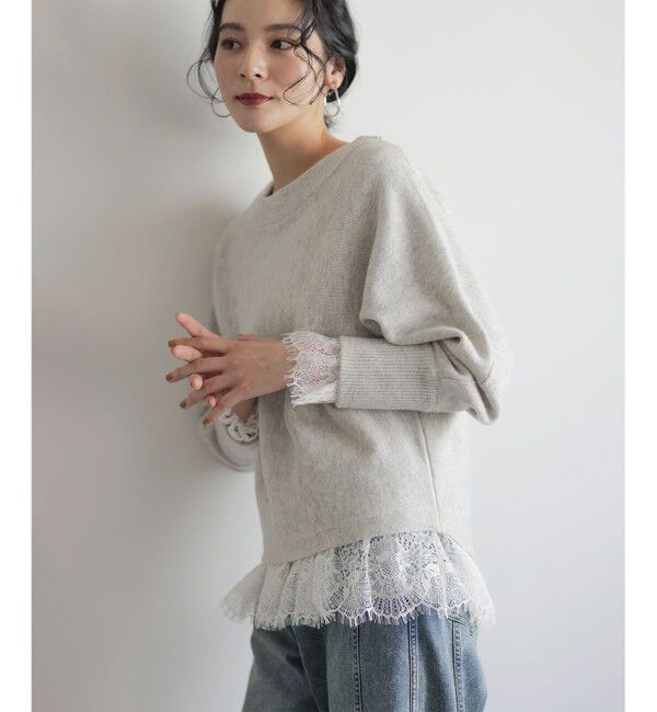 組曲「【加藤ローサさん着用】ウールカシミヤミックスボートネック ニット」|ニット・セーター|