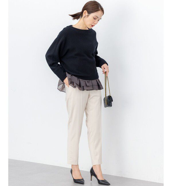 組曲「【加藤ローサさん着用】ウールカシミヤミックスボートネック ニット」|ニット・セーター|