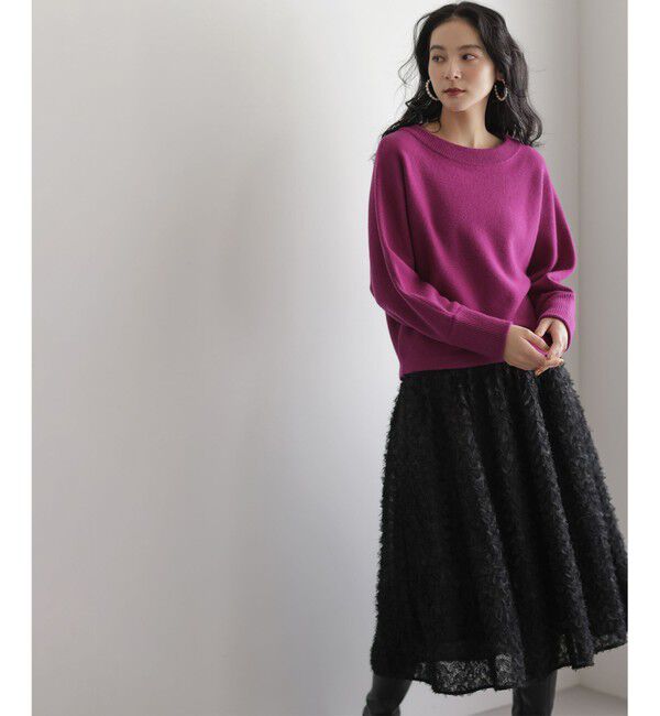 組曲「【加藤ローサさん着用】ウールカシミヤミックスボートネック ニット」|ニット・セーター|