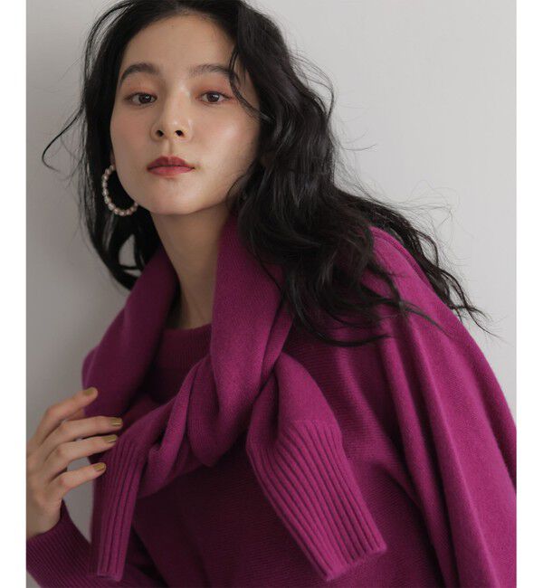 組曲「【加藤ローサさん着用】ウールカシミヤミックスボートネック ニット」|ニット・セーター|