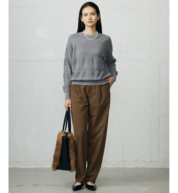 自由区「【SHIHOさん着用】デニムライクツイルカーブテーパード パンツ」|その他|