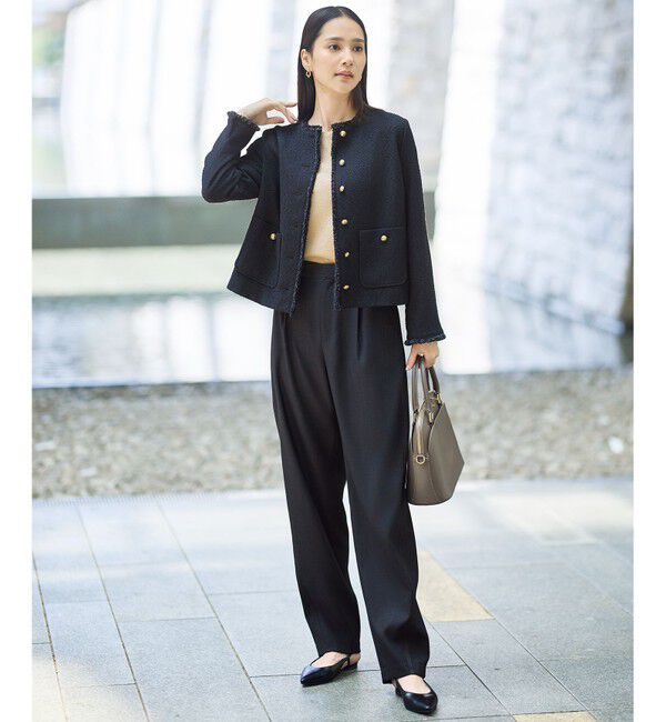 自由区「【SHIHOさん着用】デニムライクツイルカーブテーパード パンツ」|その他|