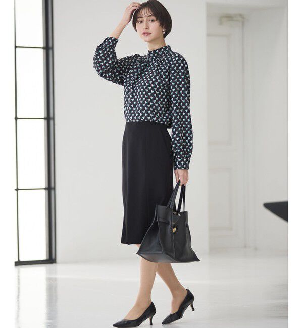 23区「【セットアップ対応】トリアセダブルジョーゼット スカート」|スカート|