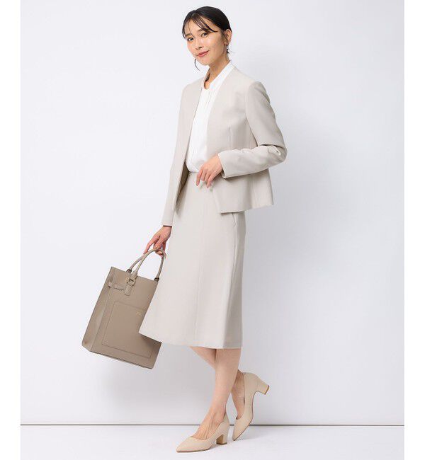 23区「【セットアップ対応】トリアセダブルジョーゼット スカート」|スカート|