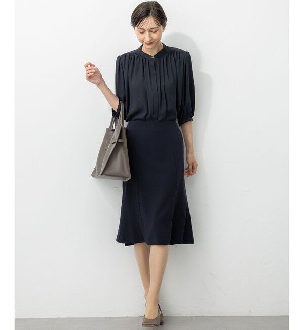 23区「【セットアップ対応】トリアセダブルジョーゼット スカート」|スカート|