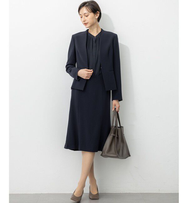 23区「【セットアップ対応】トリアセダブルジョーゼット スカート」|スカート|