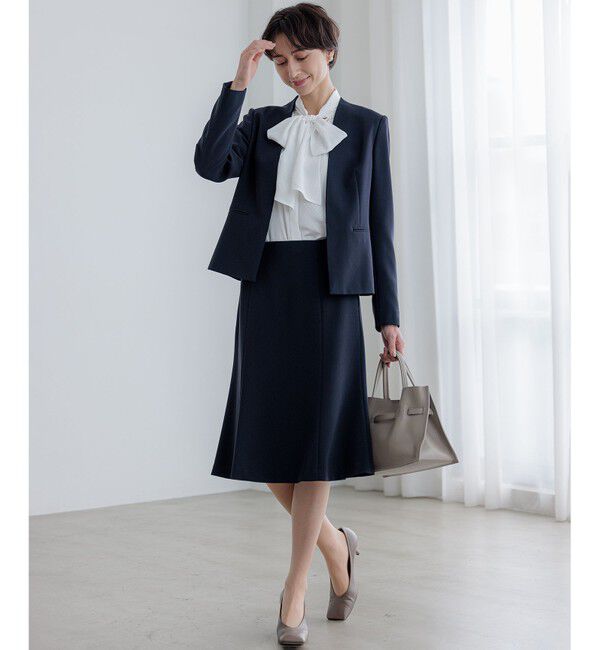 23区「【セットアップ対応】トリアセダブルジョーゼット スカート」|スカート|