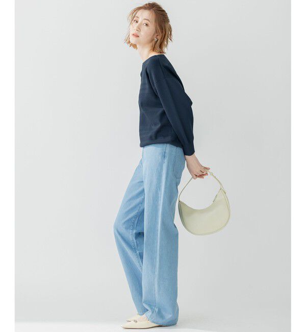 23区「【洗える】ラスターコットンポリエステル ニット」|ニット・セーター|