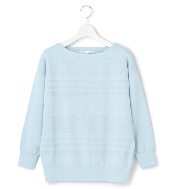 23区「【洗える】ラスターコットンポリエステル ニット」|ニット・セーター|