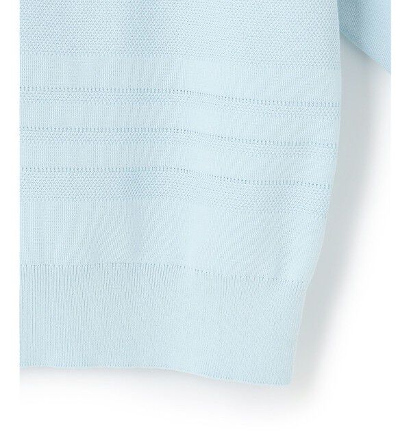 23区「【洗える】ラスターコットンポリエステル ニット」|ニット・セーター|