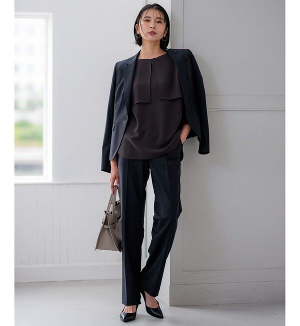 23区「【新色追加/セットアップ対応】ラフィーネウール 一つ釦 ジャケット」|テーラードジャケット|