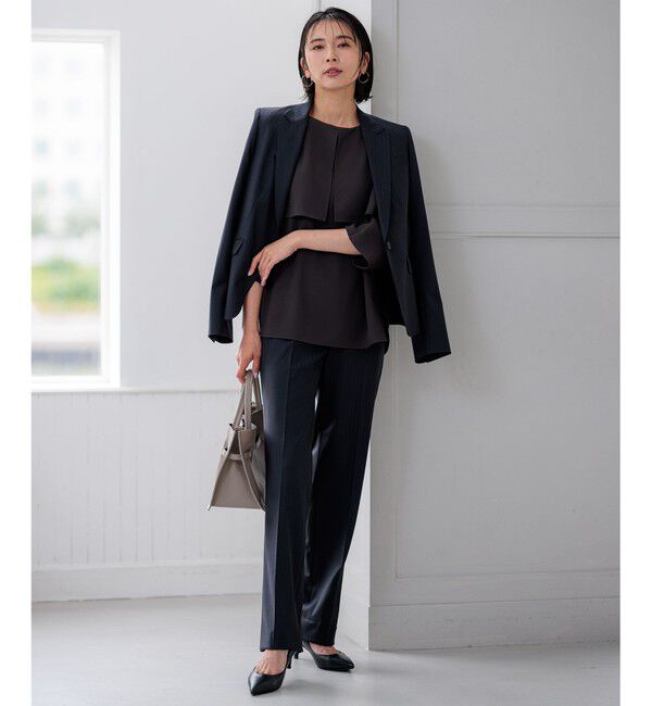 23区「【新色追加/セットアップ対応】ラフィーネウール 一つ釦 ジャケット」|テーラードジャケット|