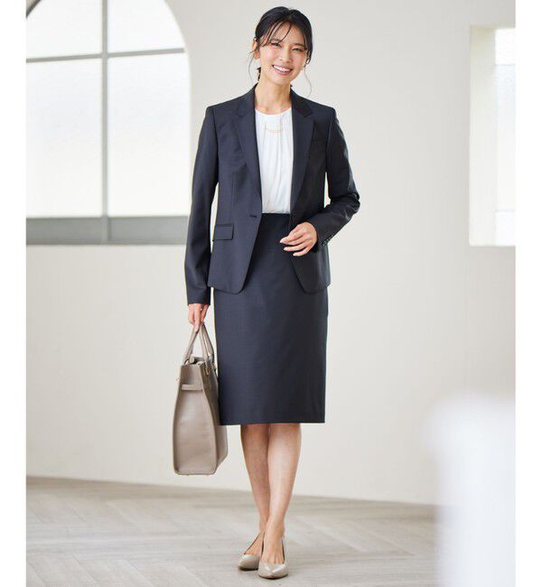 23区「【新色追加/セットアップ対応】ラフィーネウール 一つ釦 ジャケット」|テーラードジャケット|