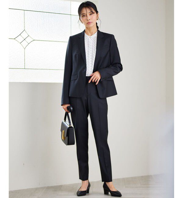 23区「【新色追加/セットアップ対応】ラフィーネウール 一つ釦 ジャケット」|テーラードジャケット|