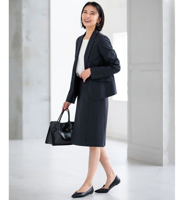 23区「【新色追加/セットアップ対応】ラフィーネウール 一つ釦 ジャケット」|テーラードジャケット|