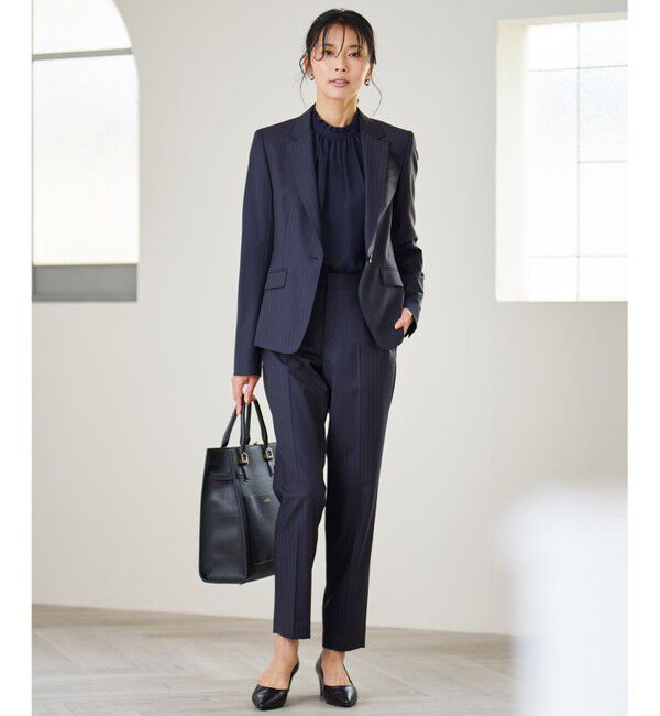 23区「【新色追加/セットアップ対応】ラフィーネウール 一つ釦 ジャケット」|テーラードジャケット|