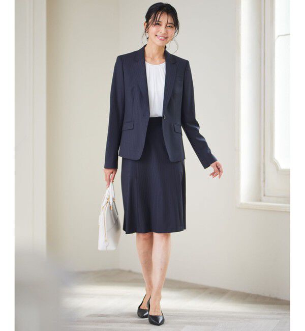 23区「【新色追加/セットアップ対応】ラフィーネウール 一つ釦 ジャケット」|テーラードジャケット|