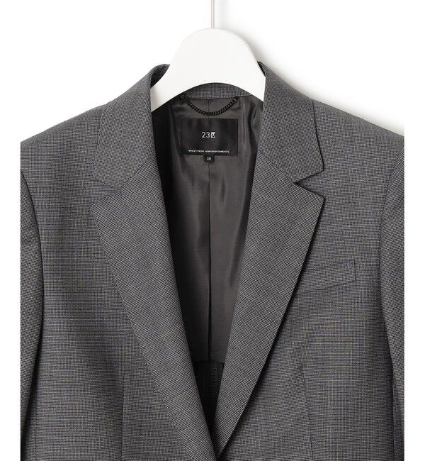 23区「【新色追加/セットアップ対応】ラフィーネウール 一つ釦 ジャケット」|テーラードジャケット|