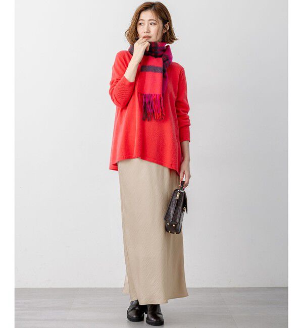 23区「カシミヤ チェック マフラー」|マフラー|