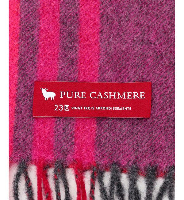 23区「カシミヤ チェック マフラー」|マフラー|