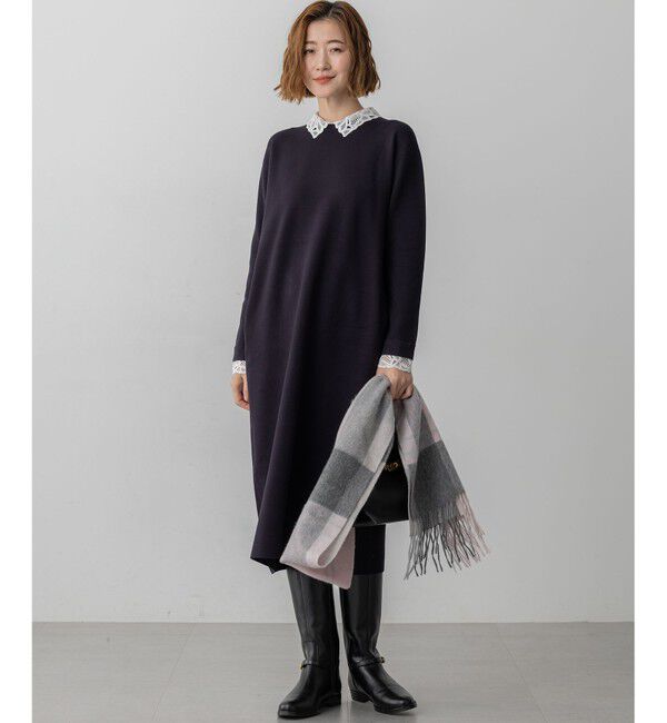 23区「カシミヤ チェック マフラー」|マフラー|