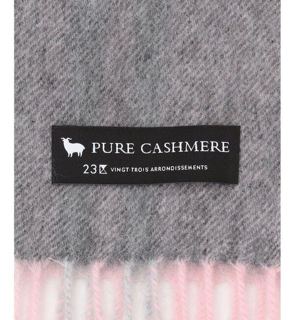 23区「カシミヤ チェック マフラー」|マフラー|