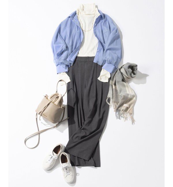 23区「カシミヤ チェック マフラー」|マフラー|