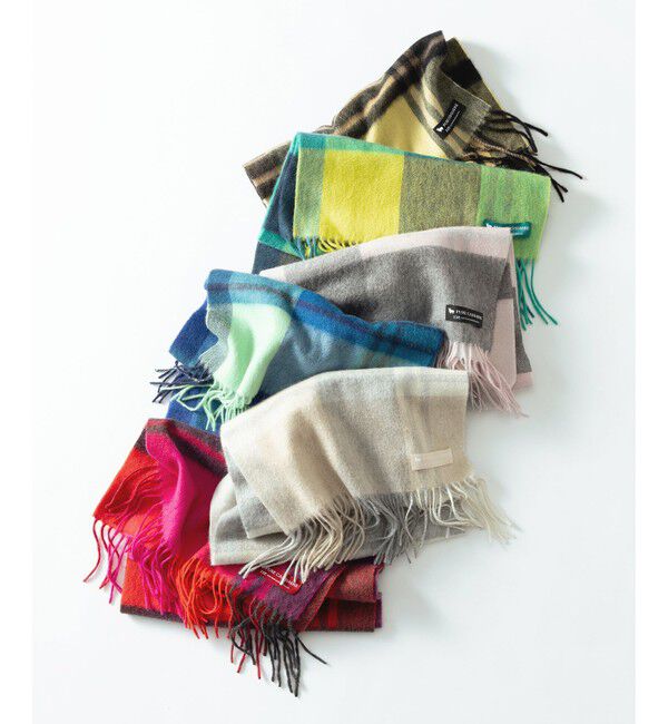 23区「カシミヤ チェック マフラー」|マフラー|