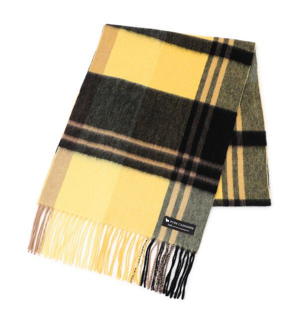 23区「カシミヤ チェック マフラー」|マフラー|