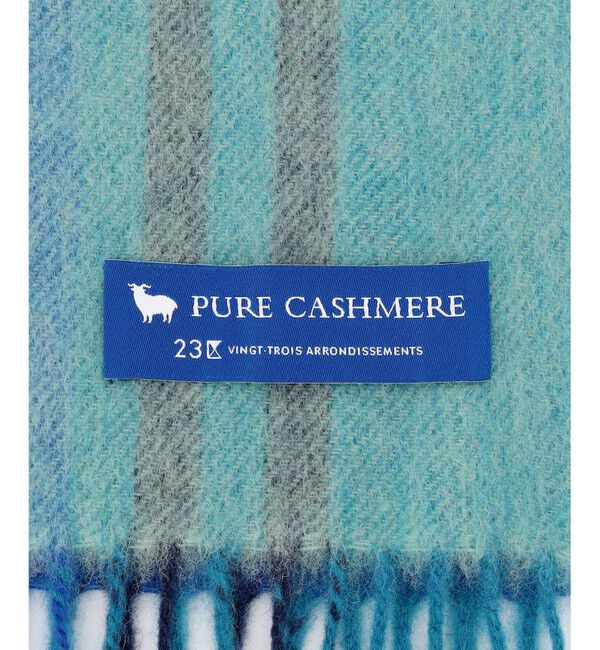 23区「カシミヤ チェック マフラー」|マフラー|