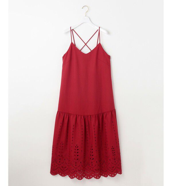 ANY SIS「【洗える】カットワークエンブロイダリー ワンピース」|ワンピース|