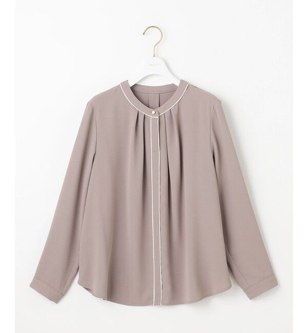 ANY SIS「フロントタックバイカラー ブラウス」|シャツ・ブラウス|