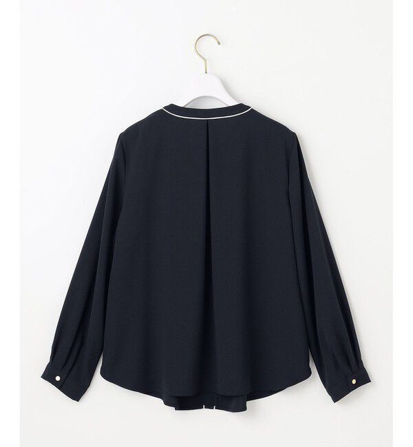 ANY SIS「フロントタックバイカラー ブラウス」|シャツ・ブラウス|