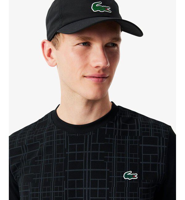 LACOSTE「『ノバク・ジョコビッチ』ラケットプリントウルトラドライTシャツ」|Tシャツ・カットソー|