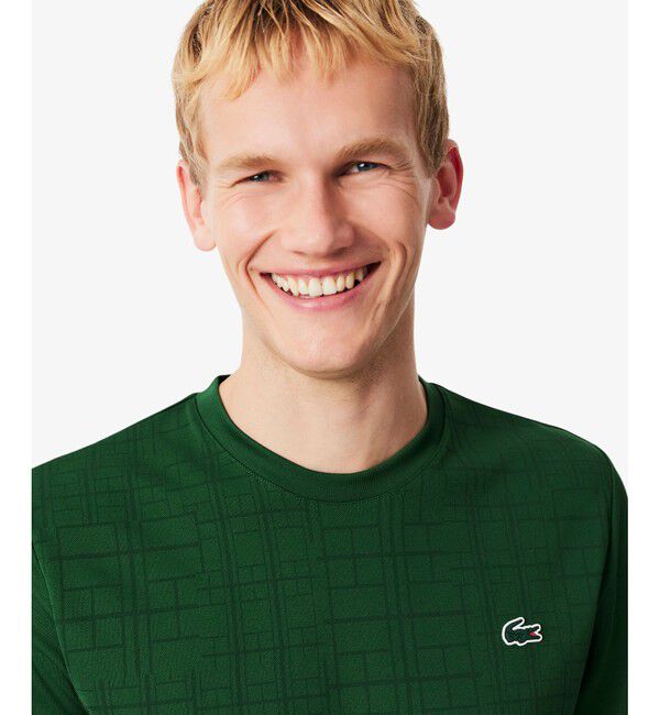 LACOSTE「『ノバク・ジョコビッチ』ラケットプリントウルトラドライTシャツ」|Tシャツ・カットソー|