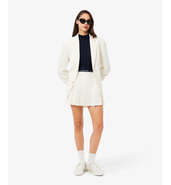 LACOSTE「3Dニッティングハイネック メリノウール ハイゲージニットセーター」|ニット・セーター|