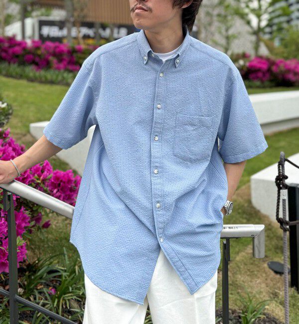 NOLLEY'S goodman「【PrimeFlex DotAir】《吸水速乾》BDシャツ 25SS」|シャツ・ブラウス|サックス