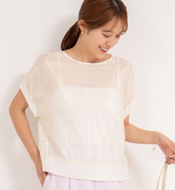 NOLLEY'S「シアーヴィンテージTブラウス」|シャツ・ブラウス|